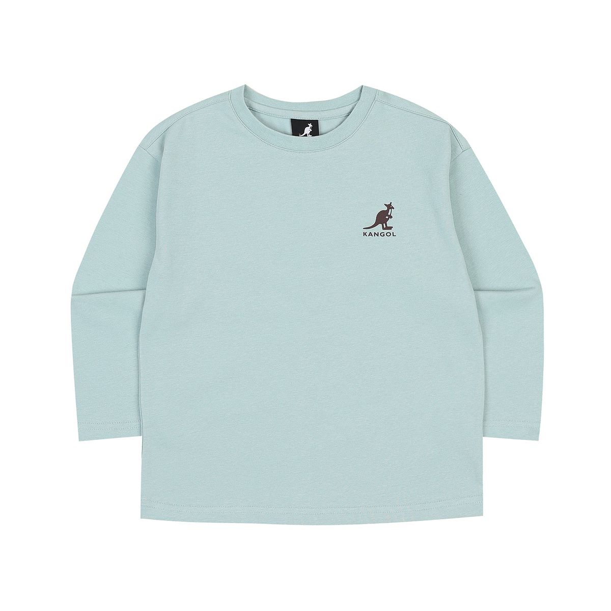 캉골키즈(KANGOL KIDS) 백 레터링 롱 슬리브 티셔츠 SC 0002 민트