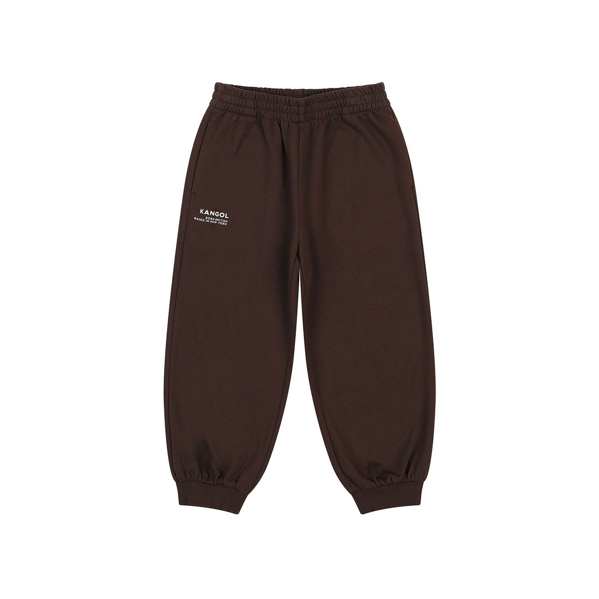 캉골키즈(KANGOL KIDS) 레터링 조거 스웻팬츠 SC 0001 브라운
