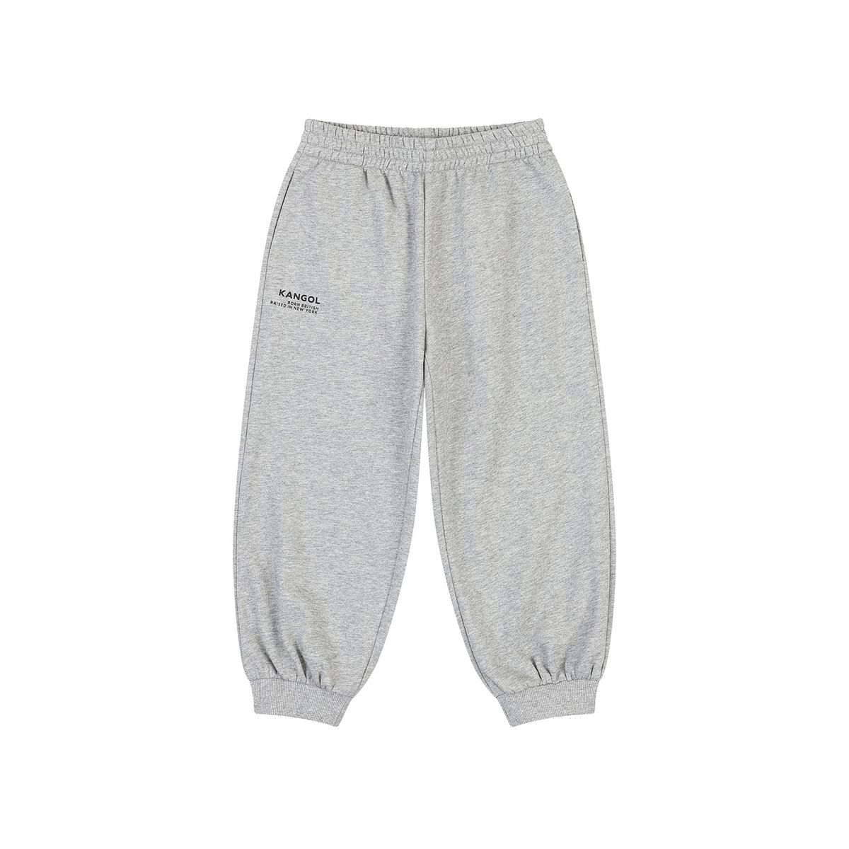 캉골키즈(KANGOL KIDS) 레터링 조거 스웻팬츠 SC 0001 멜란지 그레이
