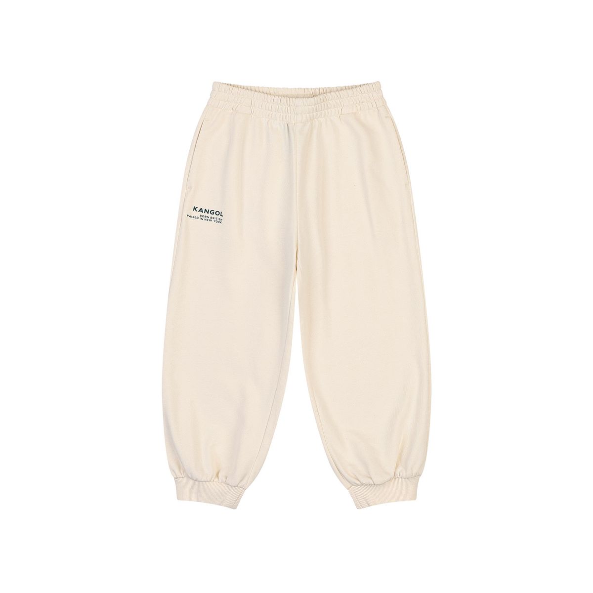캉골키즈(KANGOL KIDS) 레터링 조거 스웻팬츠 SC 0001 아이보리