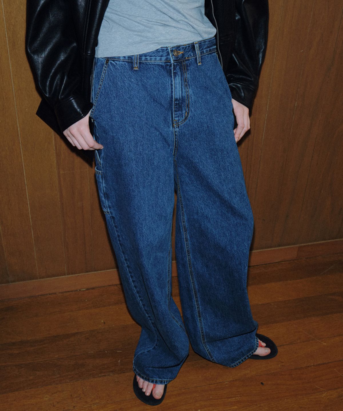 108파운드(108POUND) Work Carpenter Jean_Blue