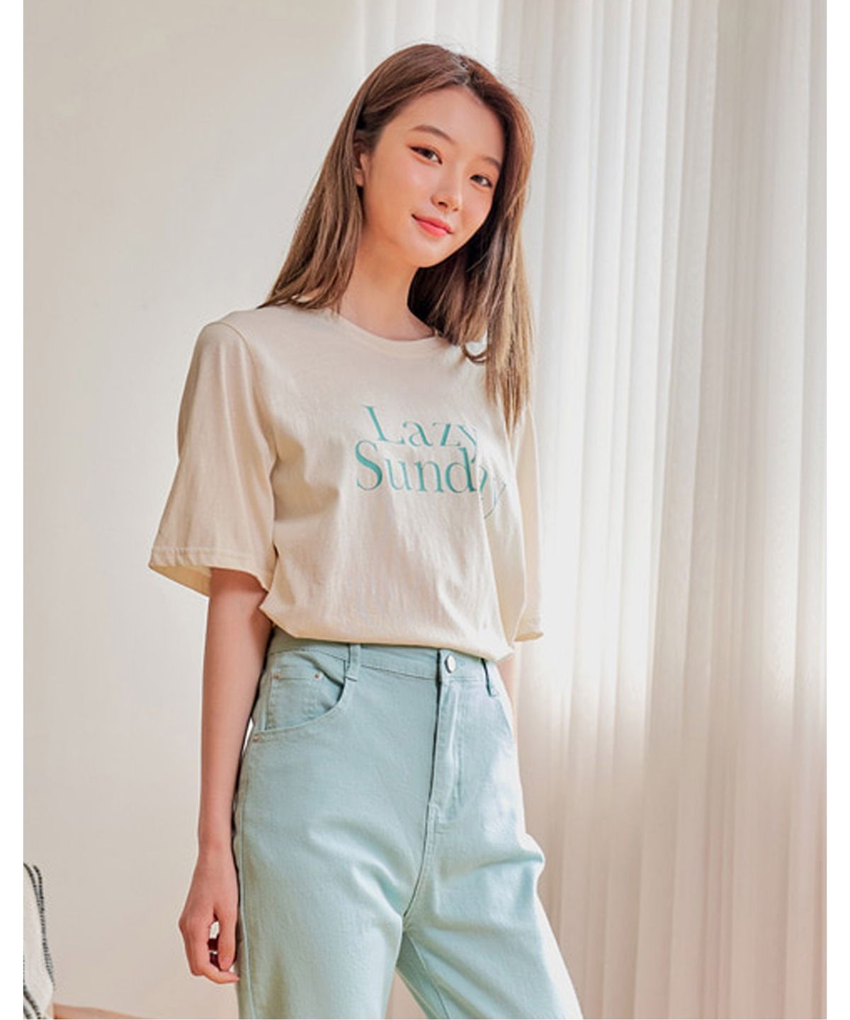 반에이크(VANAKE) 레이지 선데이 티셔츠_OB05TSME11Z