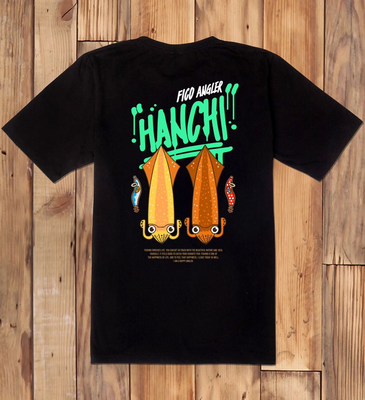 돌돌(DOLDOL) FICO-tshirts-403 한치 피코앵글러 낚시 브랜드 디자인 티셔츠 반팔티