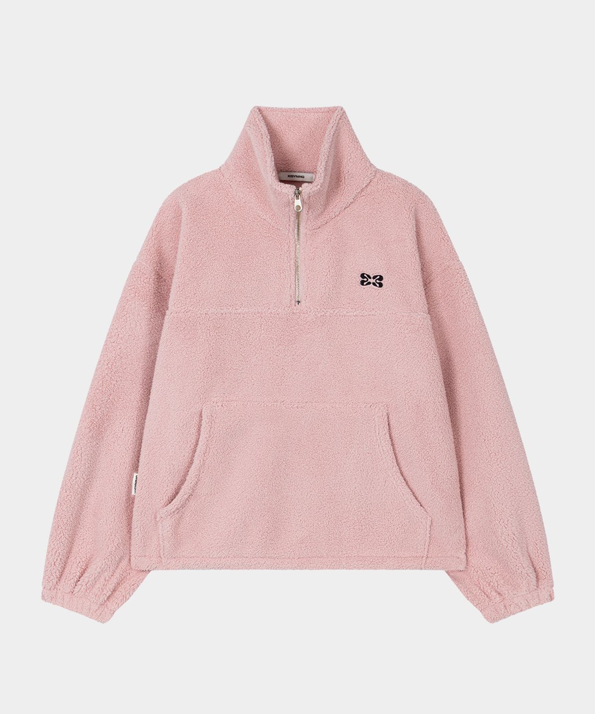 키시닝(KISYNING) Soft Fluffy Half Zip-up (Pink)