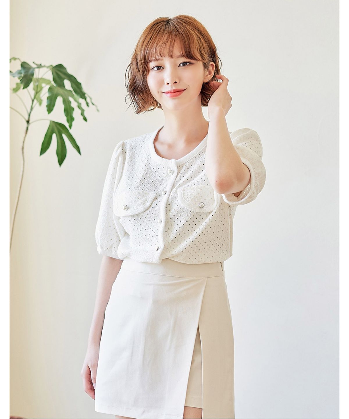 반에이크(VANAKE) 토리즈 펀칭 가디건_OB15CDME04Z