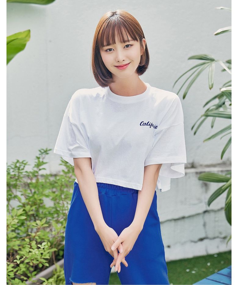 캐리아 반팔 티셔츠_OB15TSME02Z