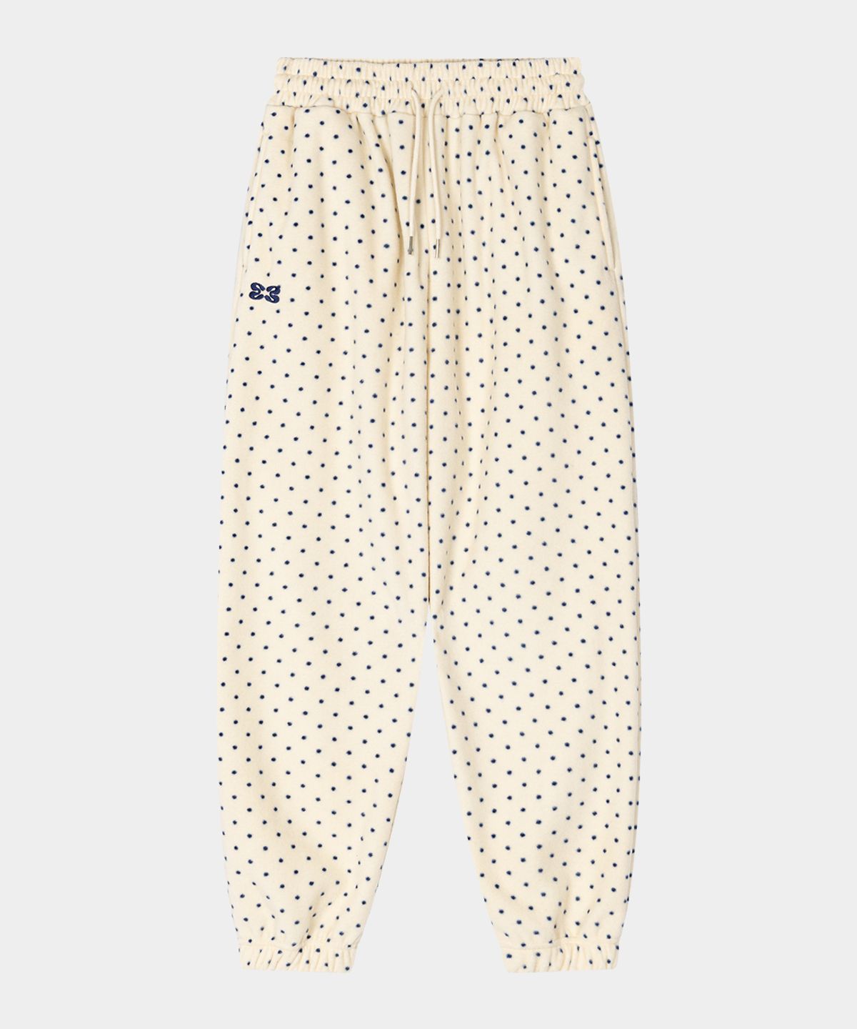 키시닝(KISYNING) Dot Fleece Jogger Pants (Ivory)