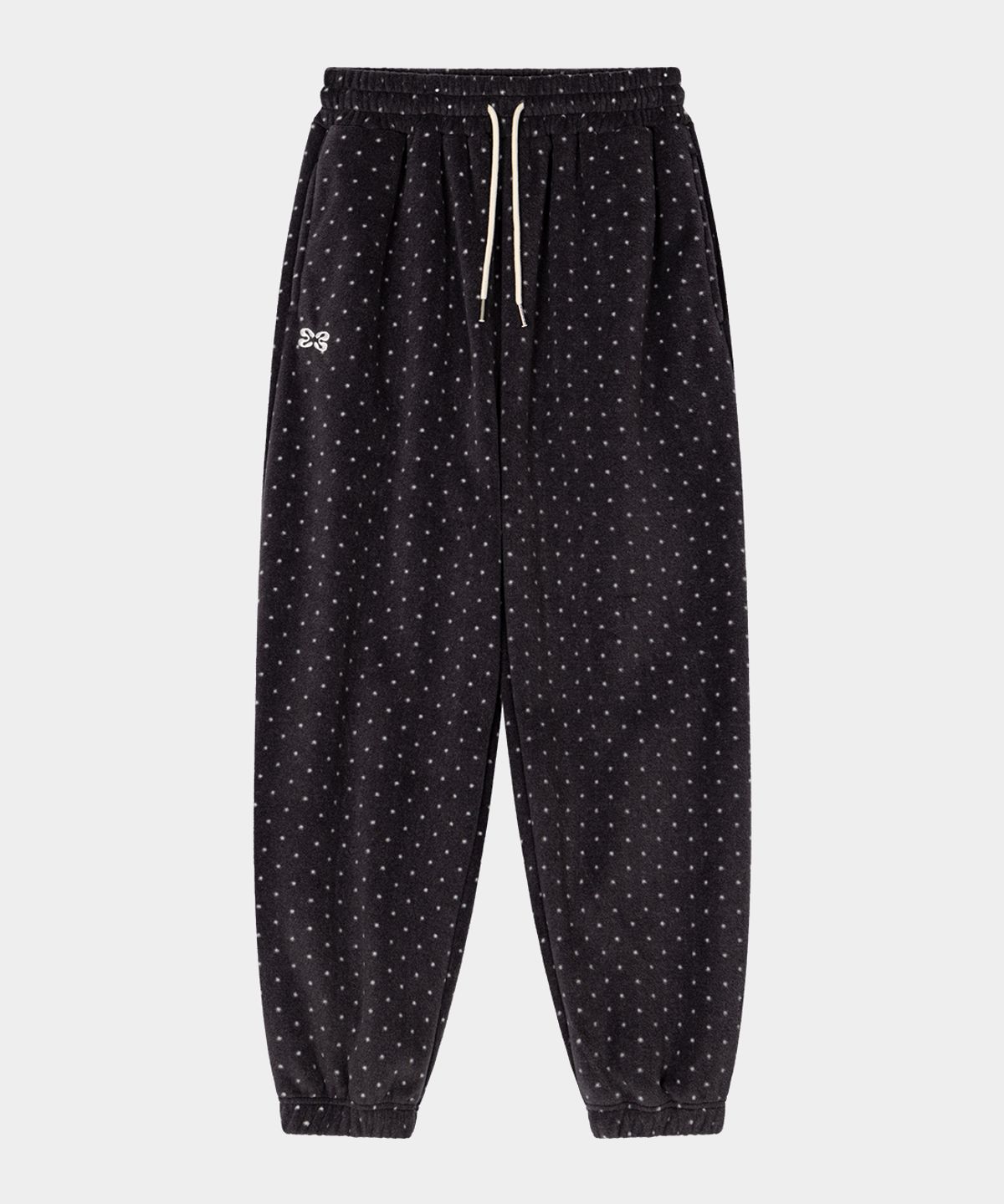 키시닝(KISYNING) Dot Fleece Jogger Pants (Charcoal)
