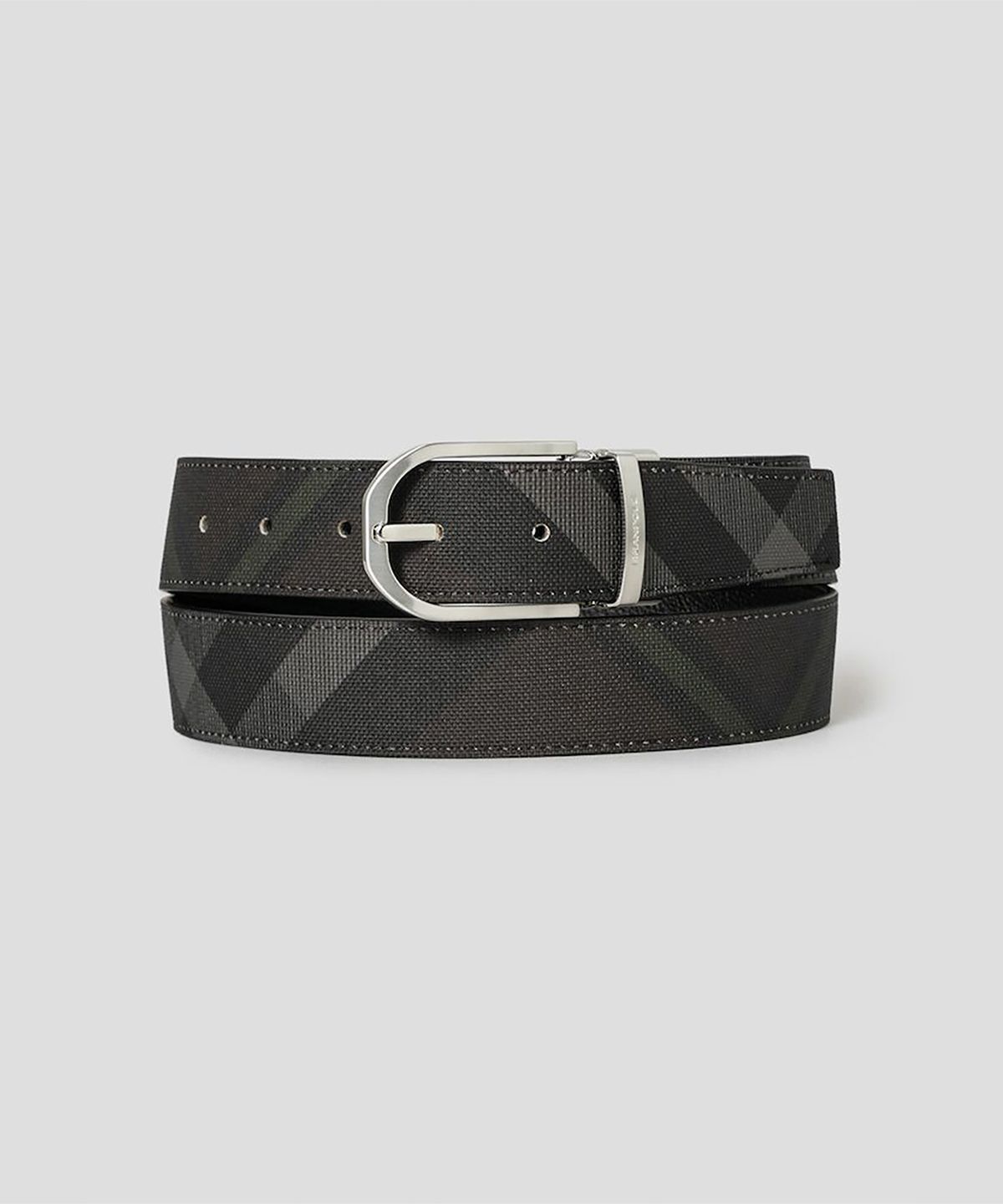빈폴 액세서리(BEANPOLE ACCESSORY) 리버시블 라운드버클 벨트 - 브라운