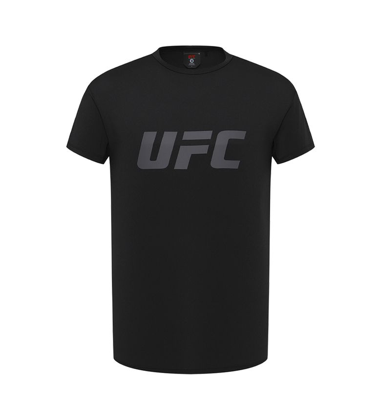 UFC 텐션 빅로고 머슬핏 반팔 티셔츠 블랙 U4SSX3106BK