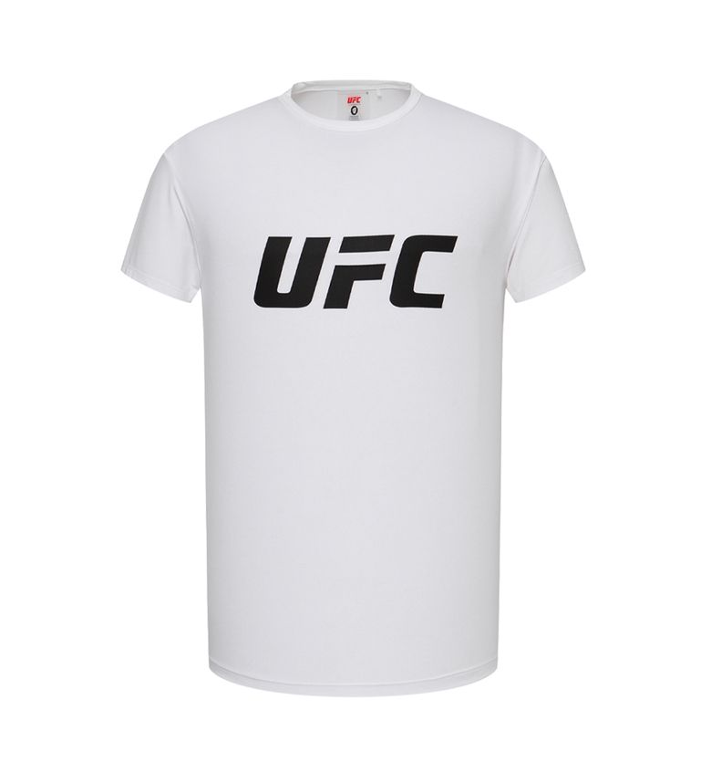 UFC 텐션 빅로고 머슬핏 반팔 티셔츠 화이트 U4SSX3106WH