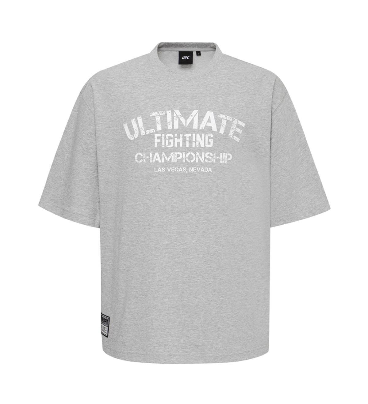 유에프씨 스포츠(UFC SPORT) UFC 얼티밋 빅로고 메가핏 반팔 티셔츠 멜란지 그레이 U2SSX3101MG