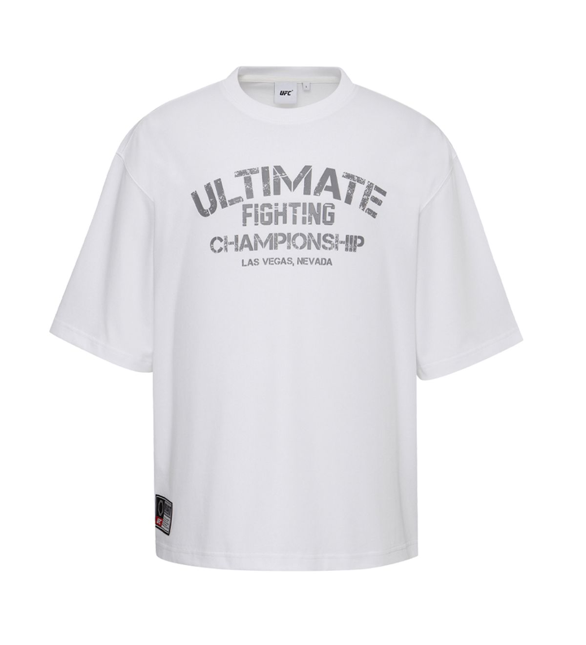 유에프씨 스포츠(UFC SPORT) UFC 얼티밋 빅로고 메가핏 반팔 티셔츠 오프 화이트 U2SSX3101OW