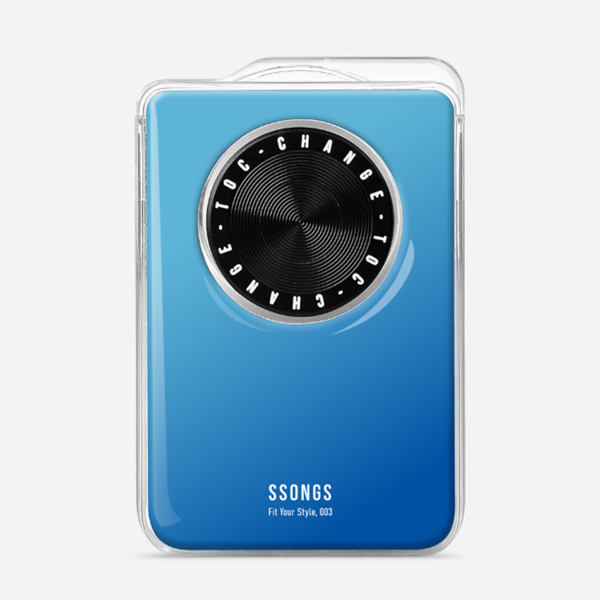 쏭스(SSONGS) 맥세이프 카드지갑 2배자력 체인지 3카드팩 컬러 에폭시 G03 하늘블루
