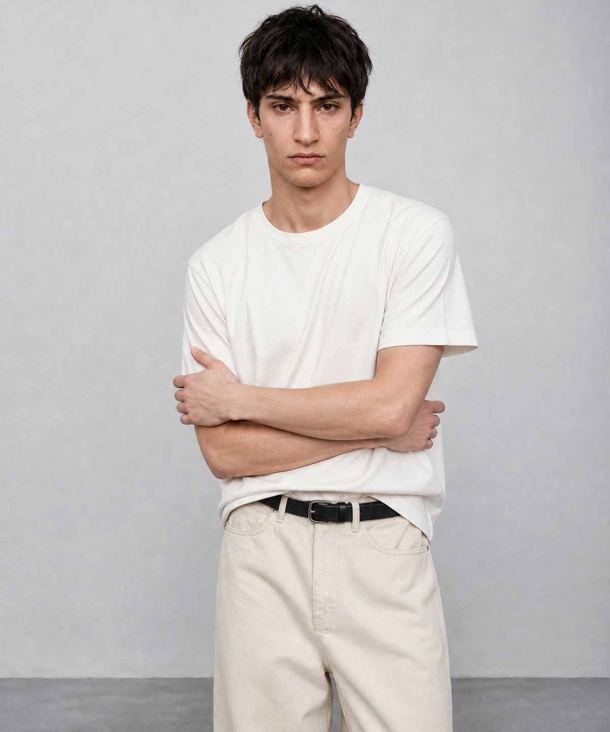 룩캐스트(LOOKAST) (맨) 소프트쉘 베이직 티셔츠 / (MEN) SOFTSHELL BASIC T-SHIRT_2colors