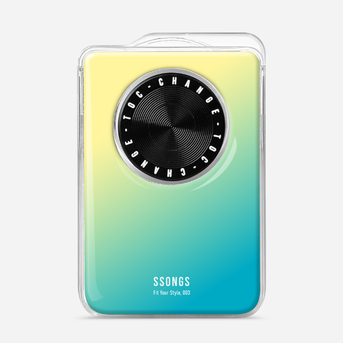 쏭스(SSONGS) 맥세이프 카드지갑 2배자력 체인지 3카드팩 컬러 에폭시 G05 옐로우블루