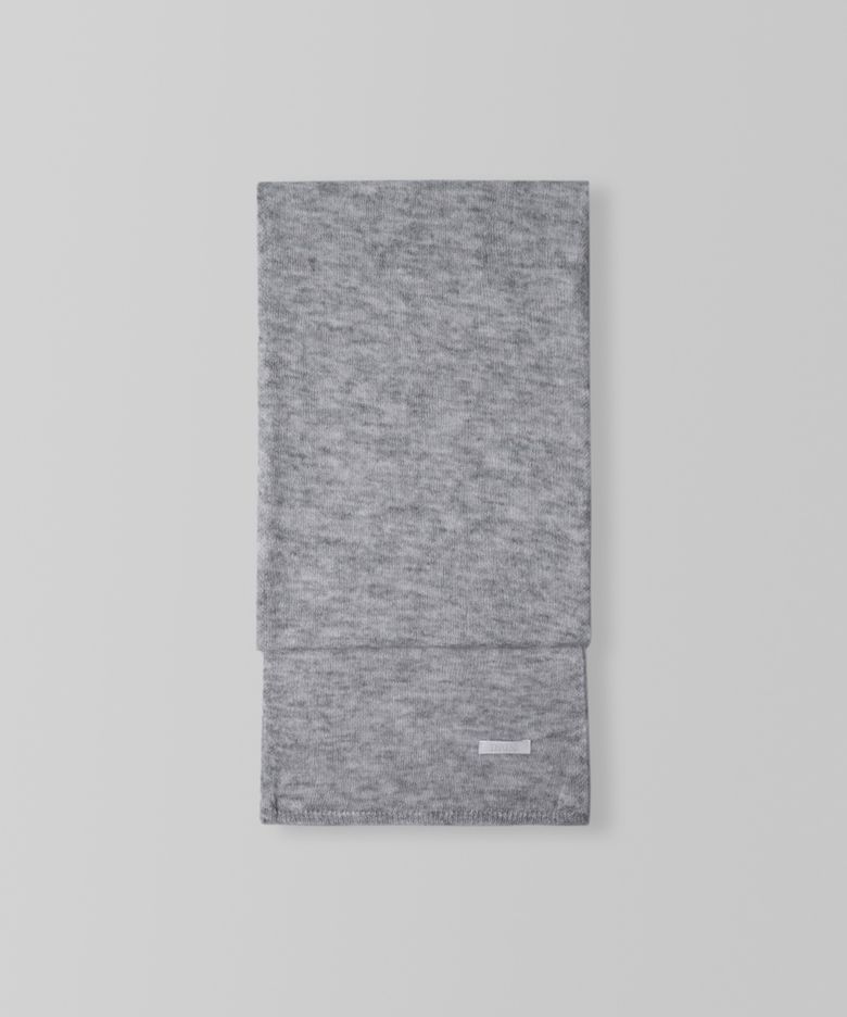 Halo Mohair Muffler_Melang Gray