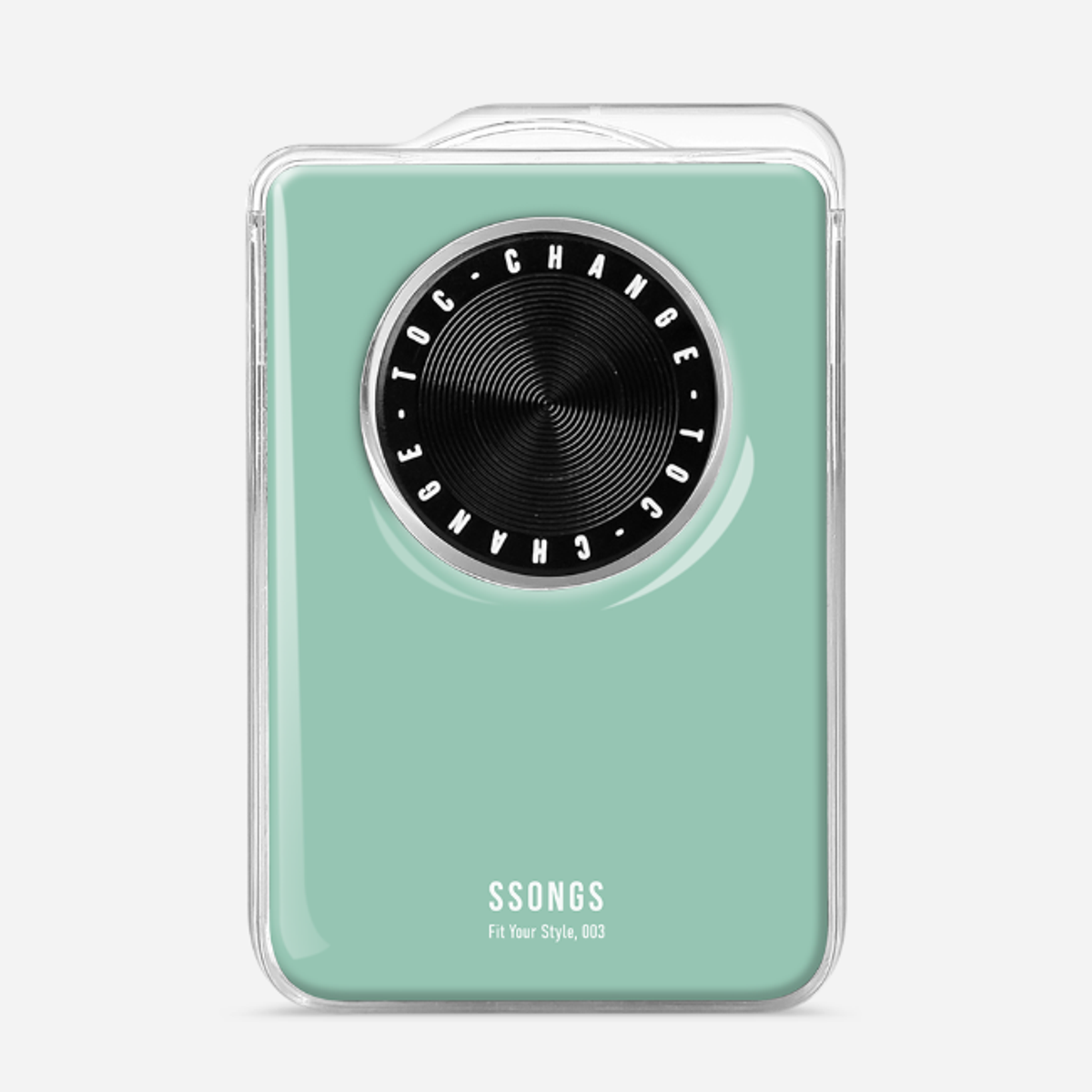 쏭스(SSONGS) 맥세이프 카드지갑 2배자력 체인지 3카드팩 컬러 에폭시 004 민트