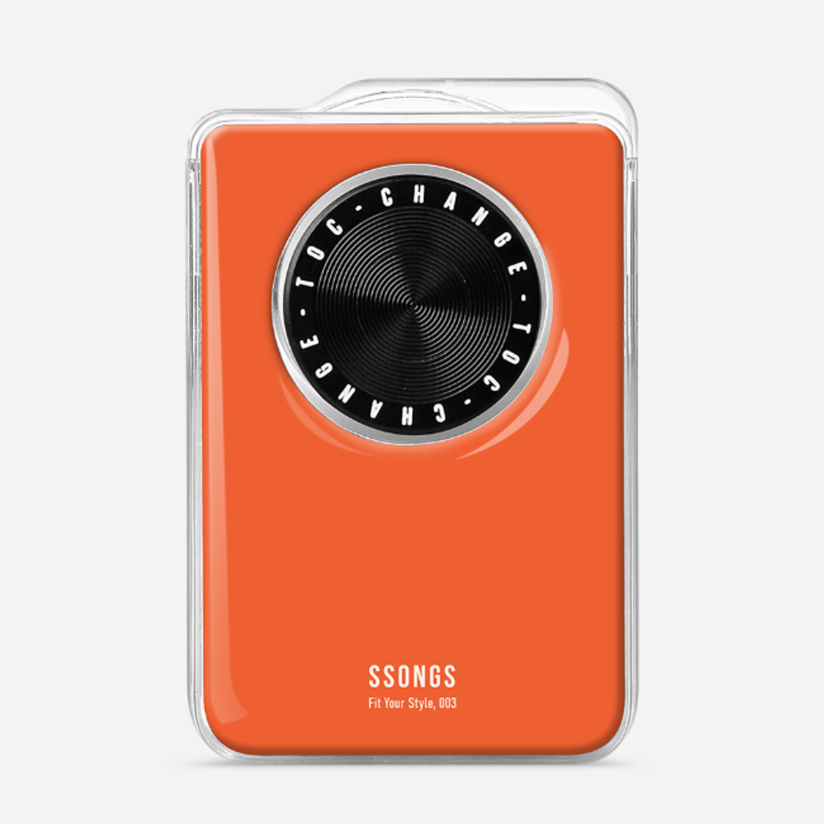 쏭스(SSONGS) 맥세이프 카드지갑 2배자력 체인지 3카드팩 컬러 에폭시 011 비비드오렌지