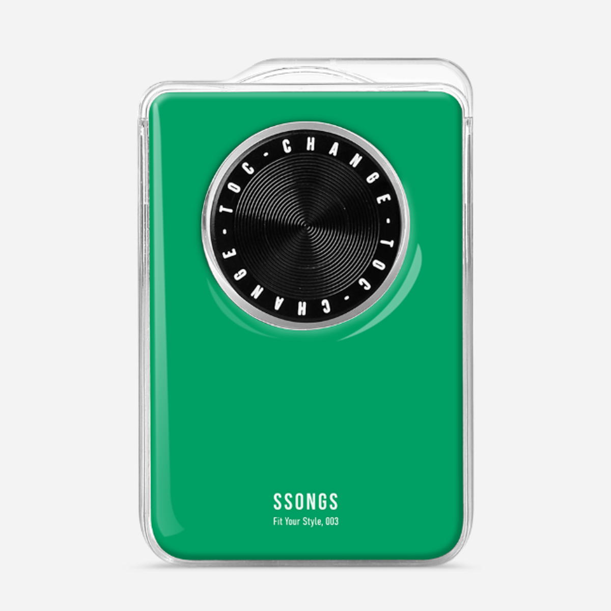 쏭스(SSONGS) 맥세이프 카드지갑 2배자력 체인지 3카드팩 컬러 에폭시 014 비비드그린