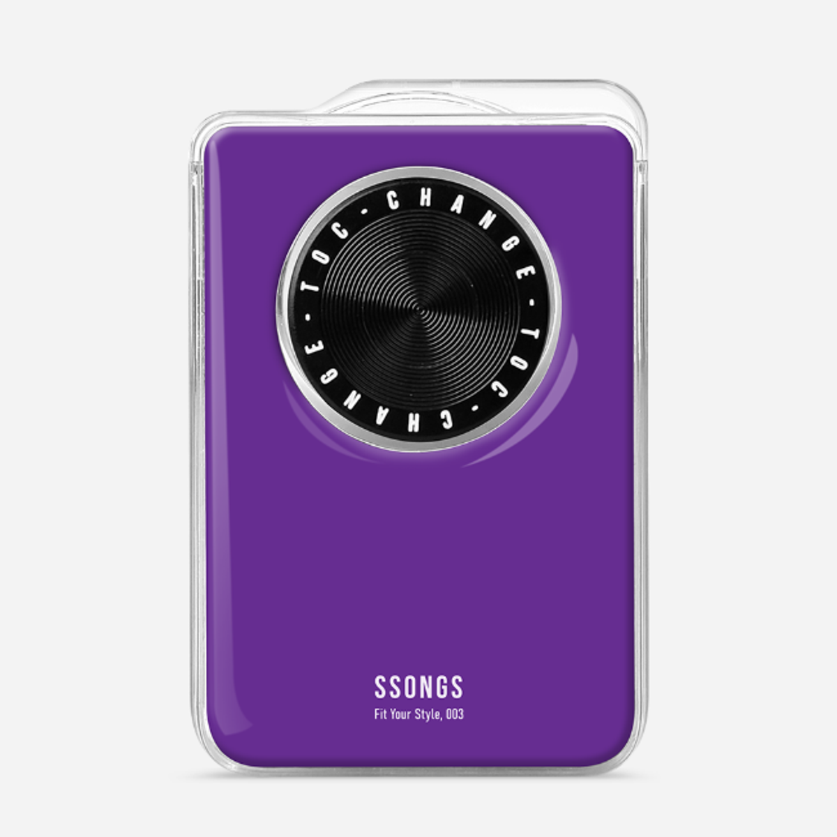 쏭스(SSONGS) 맥세이프 카드지갑 2배자력 체인지 3카드팩 컬러 에폭시 016 비비드퍼플