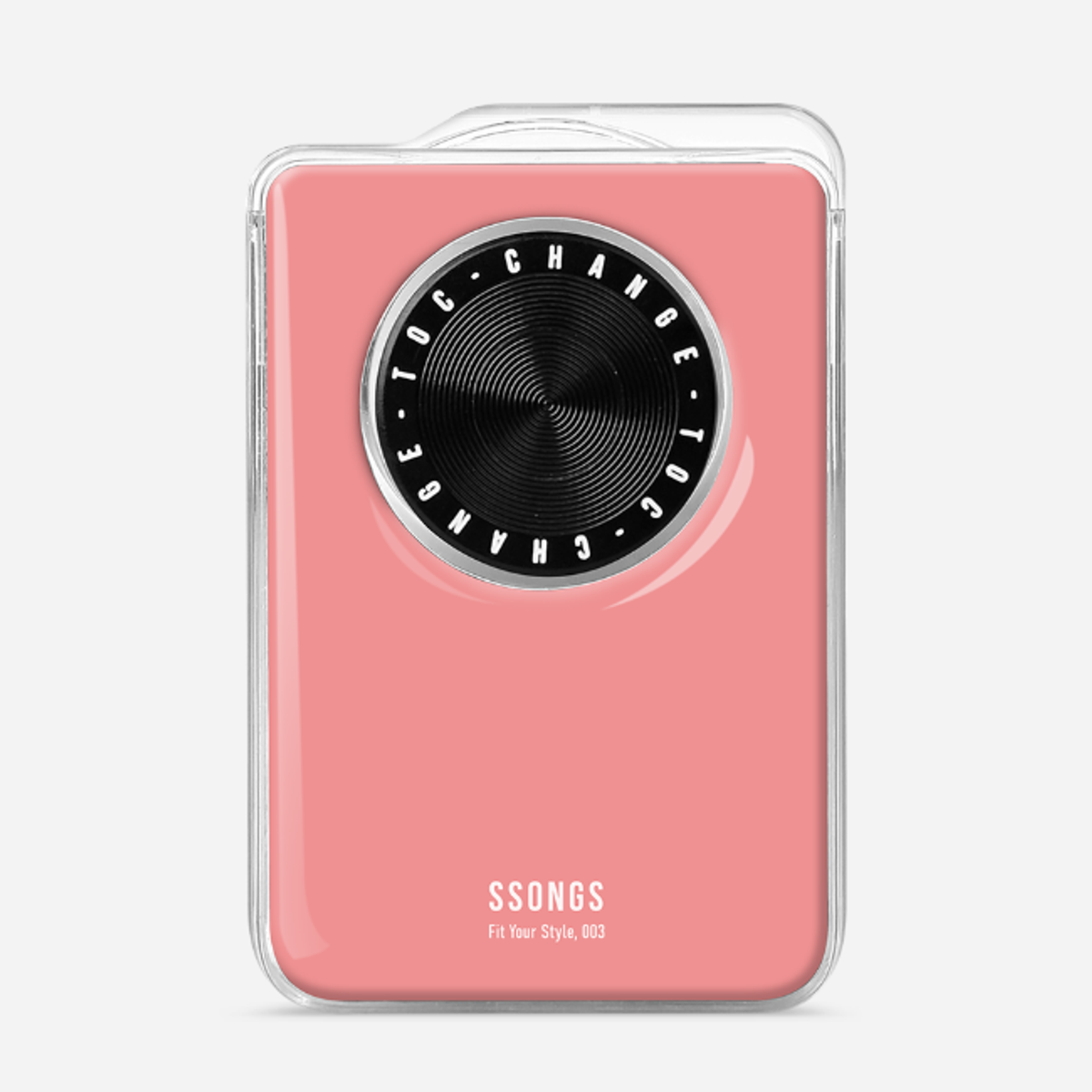 쏭스(SSONGS) 맥세이프 카드지갑 2배자력 체인지 3카드팩 컬러 에폭시 017 핑크
