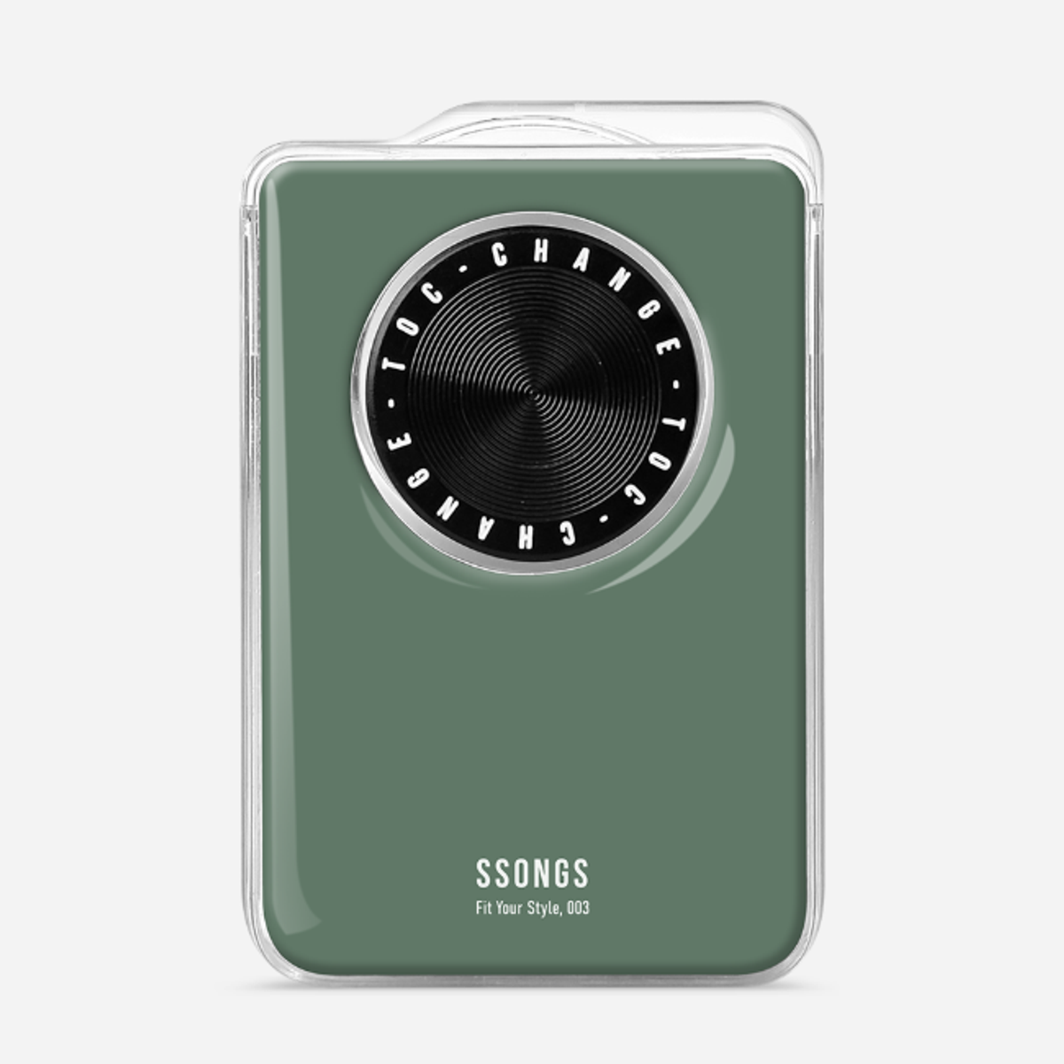쏭스(SSONGS) 맥세이프 카드지갑 2배자력 체인지 3카드팩 컬러 에폭시 019 딥그린