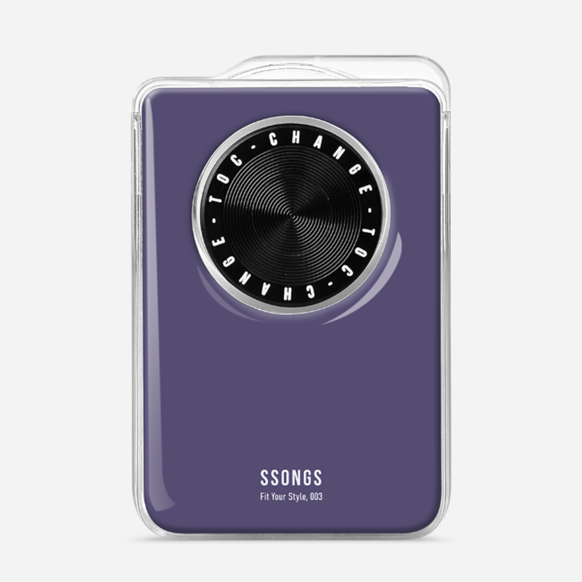 쏭스(SSONGS) 맥세이프 카드지갑 2배자력 체인지 3카드팩 컬러 에폭시 022 딥퍼플