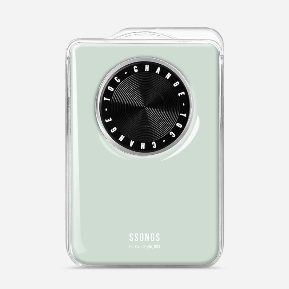 쏭스(SSONGS) 맥세이프 카드지갑 2배자력 체인지 3카드팩 컬러 에폭시 027 IP15 그린