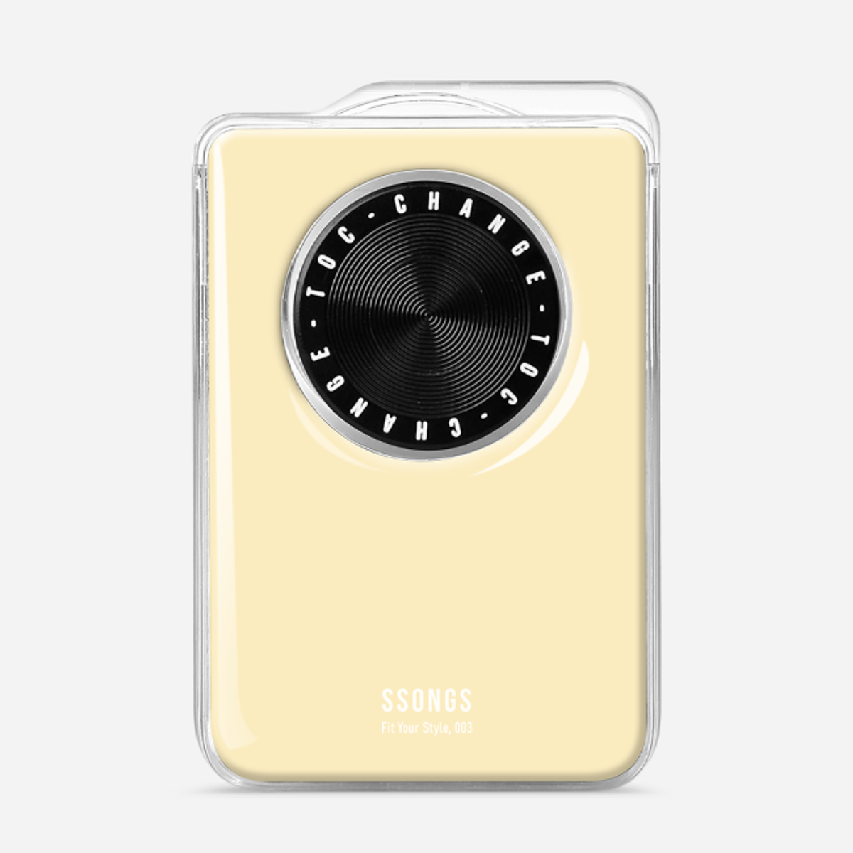 쏭스(SSONGS) 맥세이프 카드지갑 2배자력 체인지 3카드팩 컬러 에폭시 028 IP15 옐로