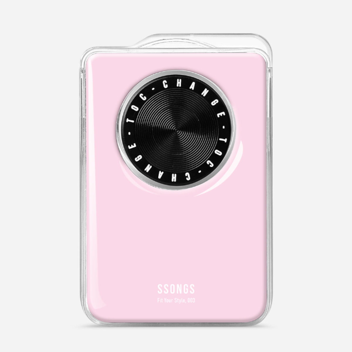 쏭스(SSONGS) 맥세이프 카드지갑 2배자력 체인지 3카드팩 컬러 에폭시 029 IP15 핑크