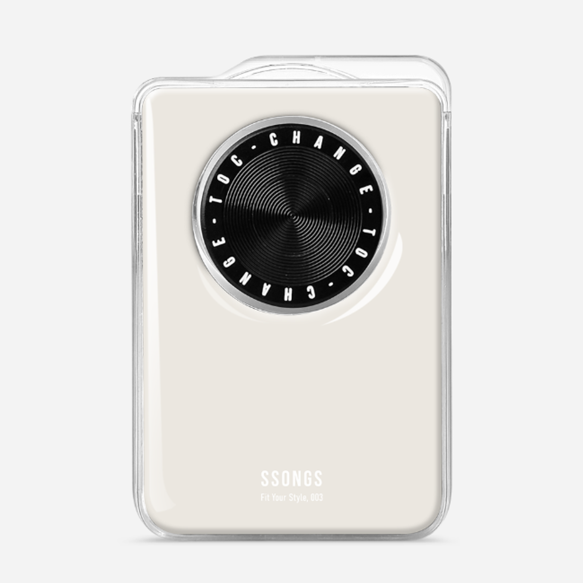 쏭스(SSONGS) 맥세이프 카드지갑 2배자력 체인지 3카드팩 컬러 에폭시 030 IP15 Pro 화이트 티타늄