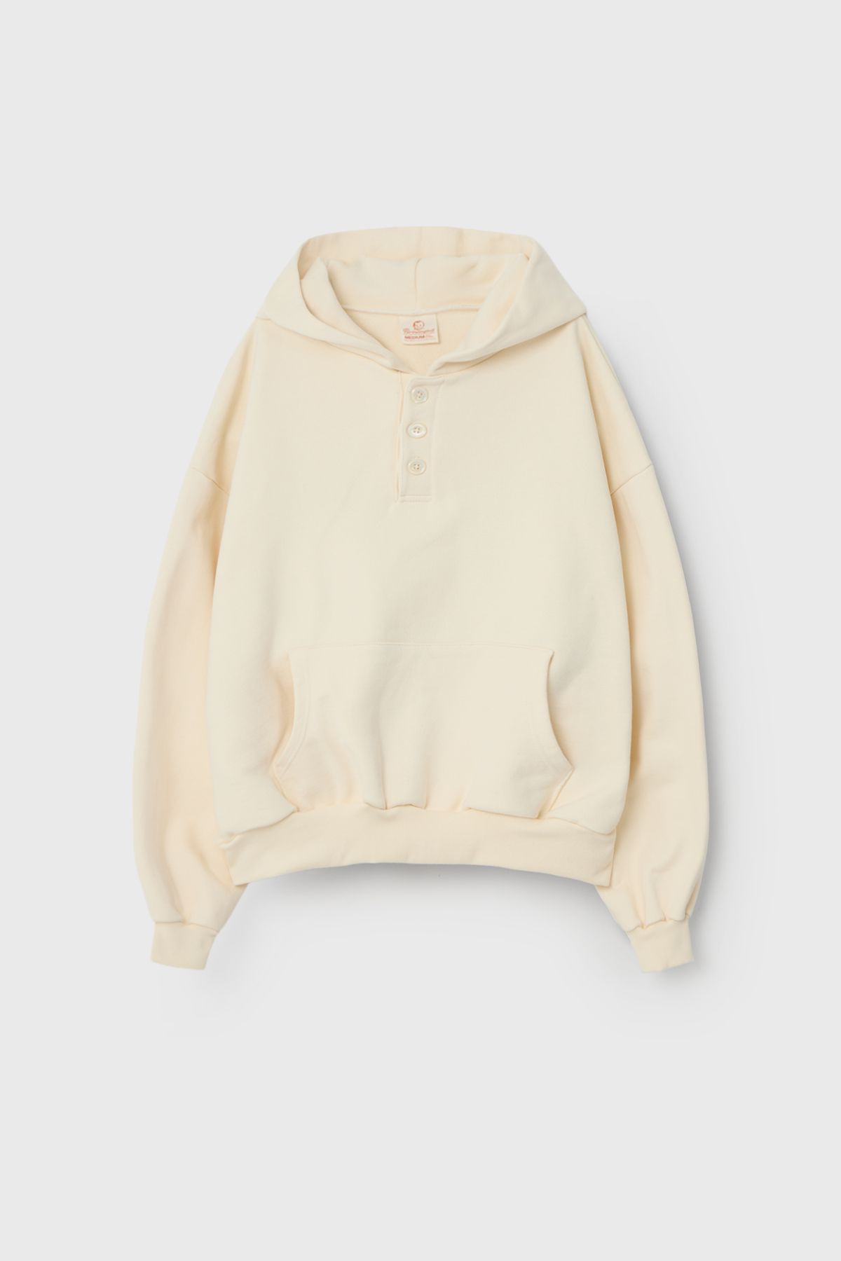 벌스데이수트(BIRTHDAYSUIT) HENLEY HOODIE (CREAM)