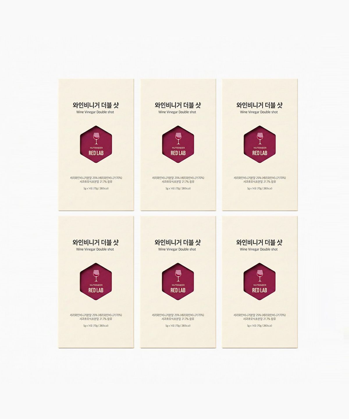 뉴트리니어(NUTRINEER) RED LAB 와인비니거 더블 샷 6박스