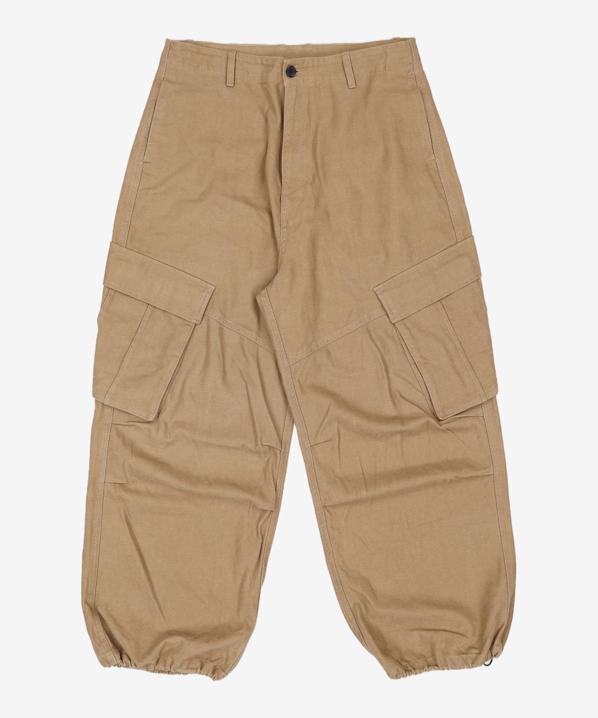 브라운브레스(BROWNBREATH) PARACHUTE CARGO PANTS - BEIGE M