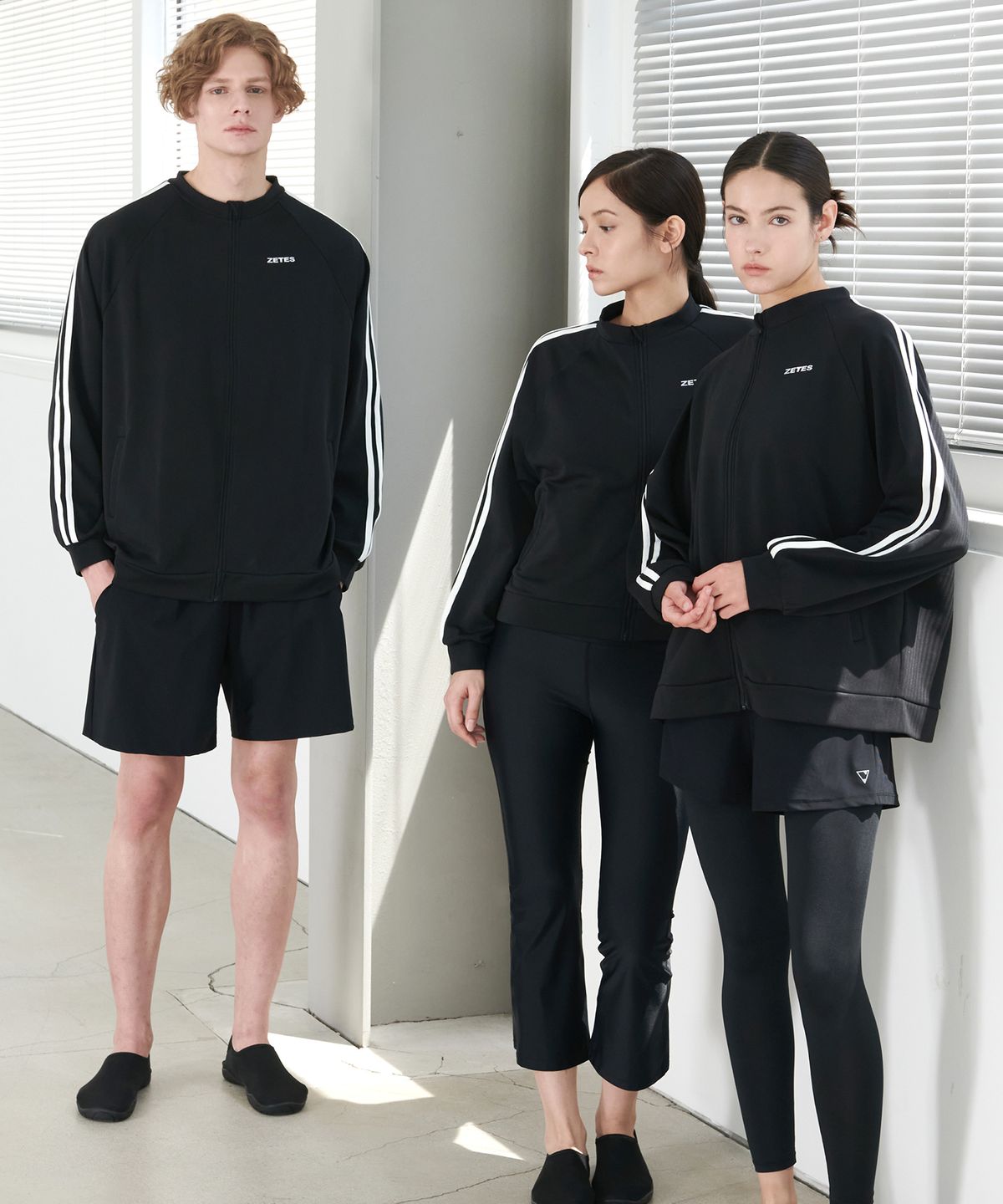 제테스(ZETES) 남여공용 데일리 트랙 집업 래쉬가드 릴렉스핏 L4A6495