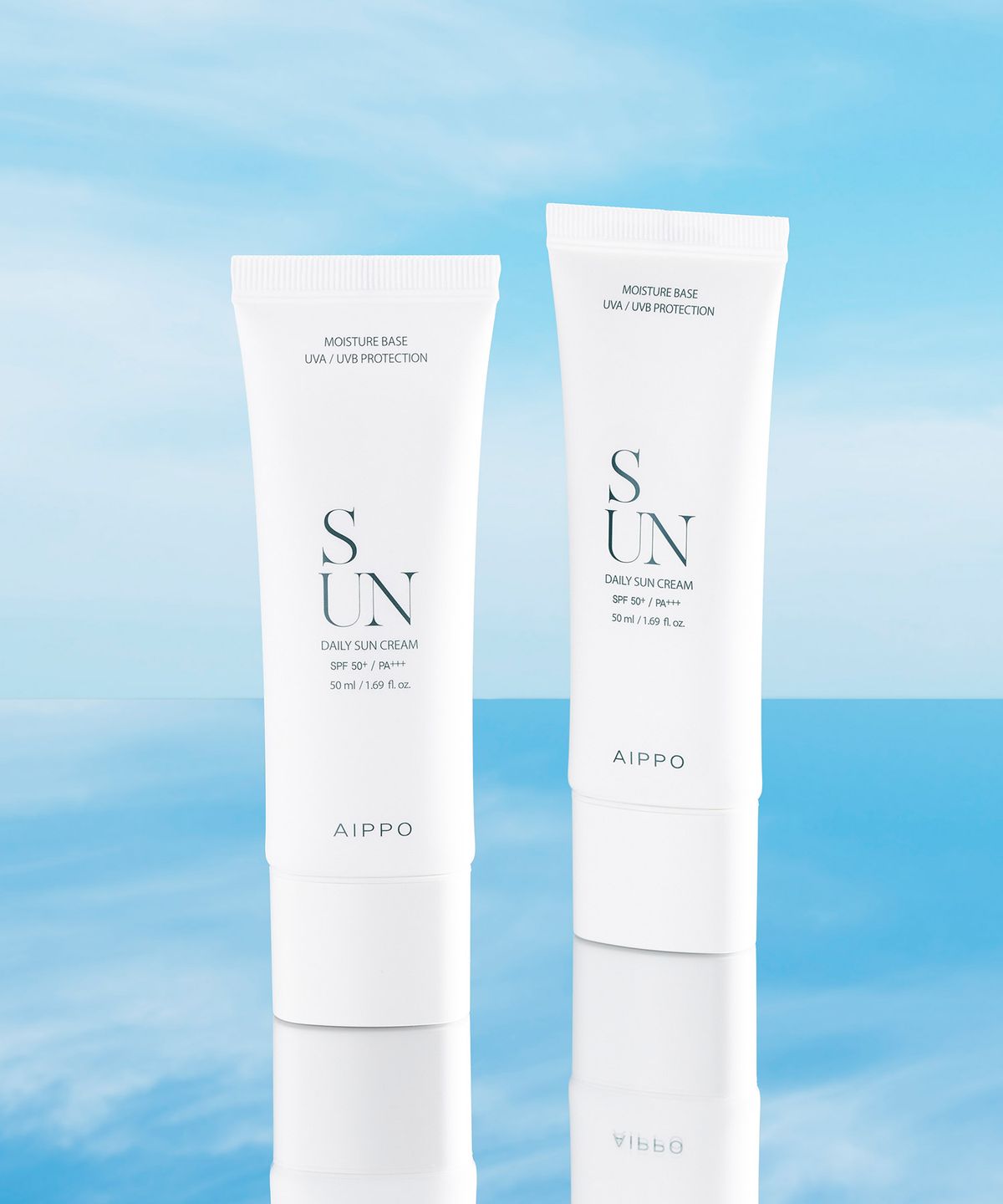 아이뽀(AIPPO) 데일리 선크림 50ml 2개