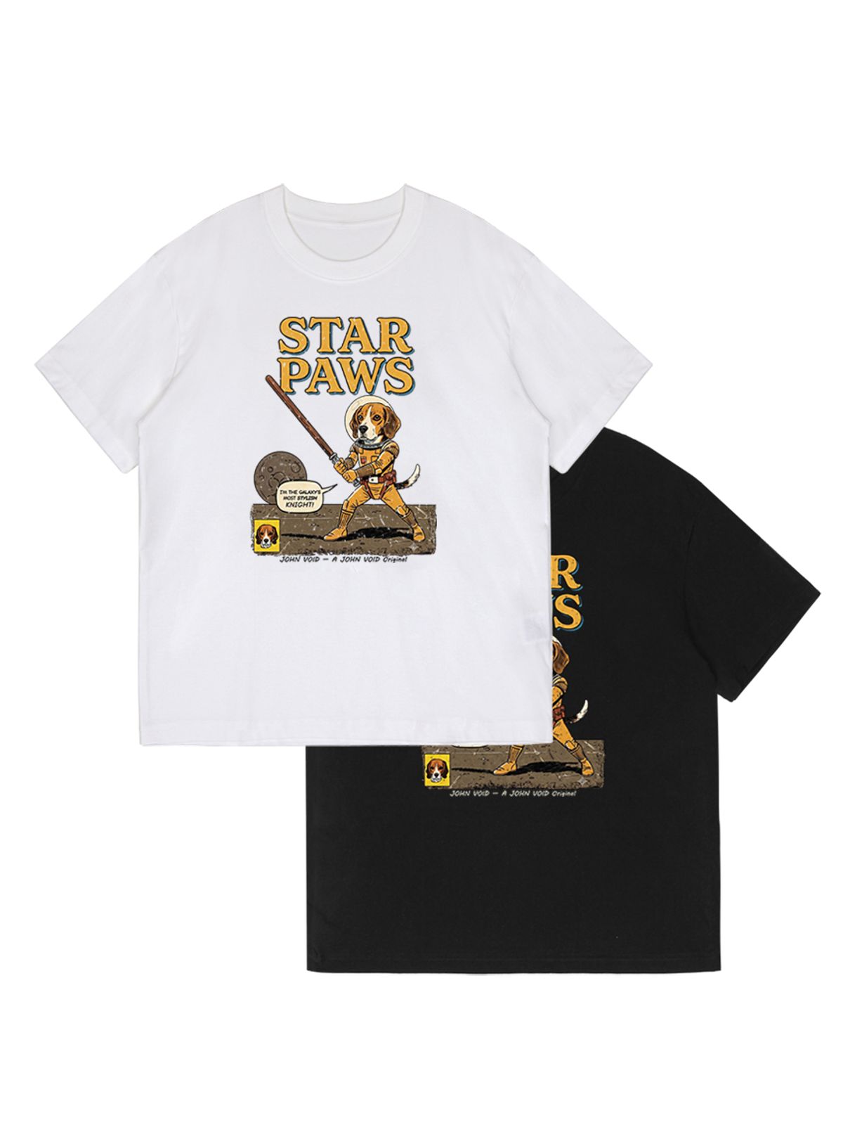 세이브어독(SAVE A DOG) STAR PAWS HALF-SLEEVE T-SHIRT (KIDS & UNISEX SIZE ~5XL)
