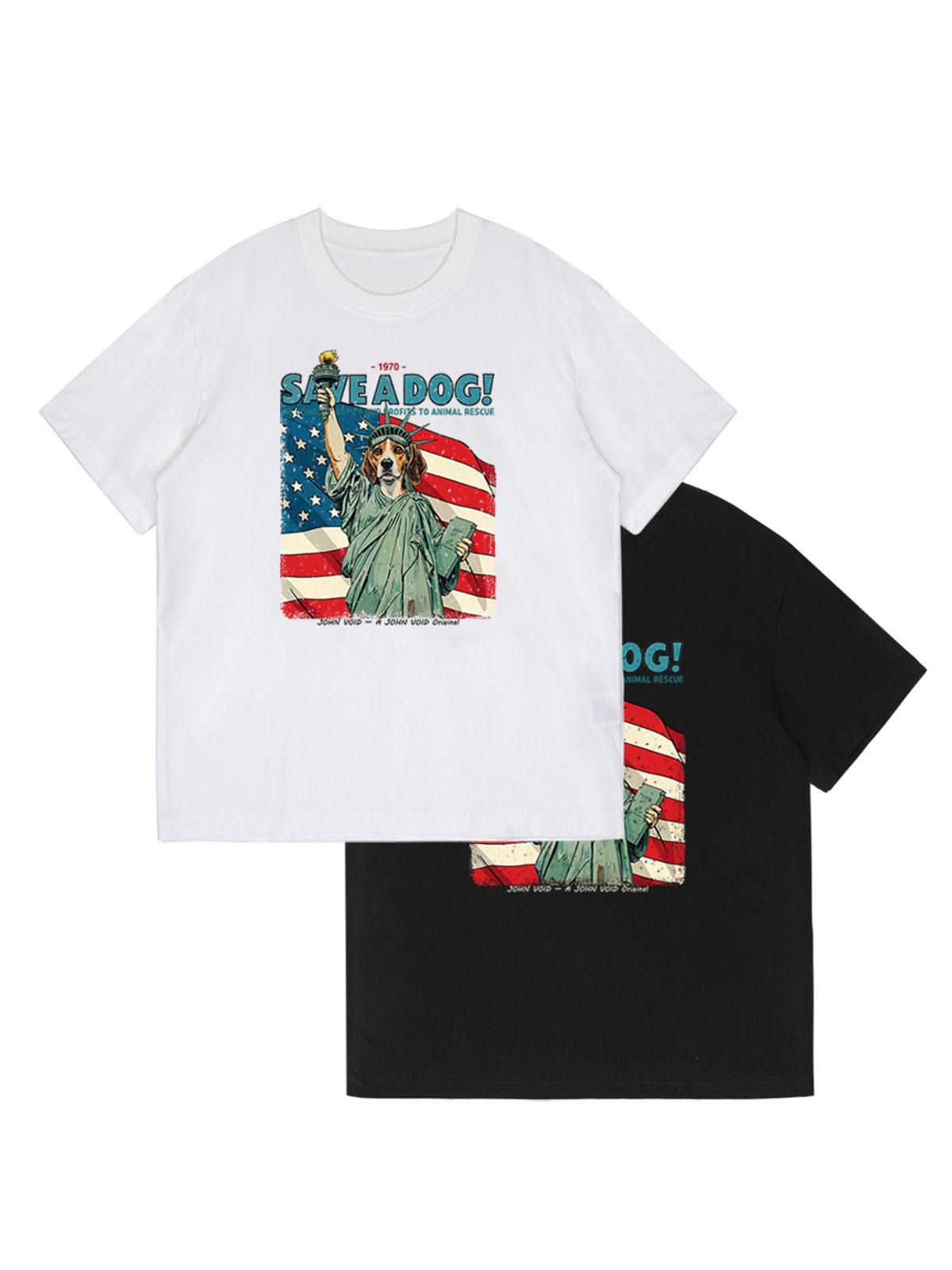 세이브어독(SAVE A DOG) SAVE A DOG HALF-SLEEVE T-SHIRT (KIDS & UNISEX SIZE ~5XL)