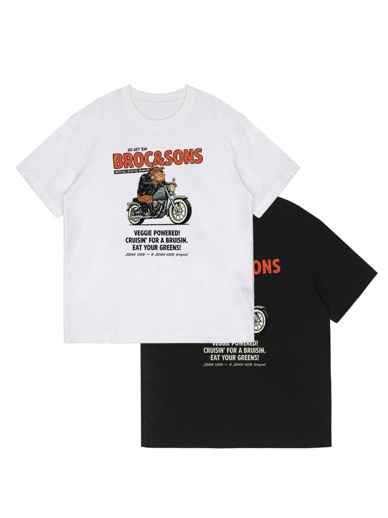 BROC&SONS BIKE HALF-SLEEVE T-SHIRT (KIDS & UNISEX SIZE ~5XL)