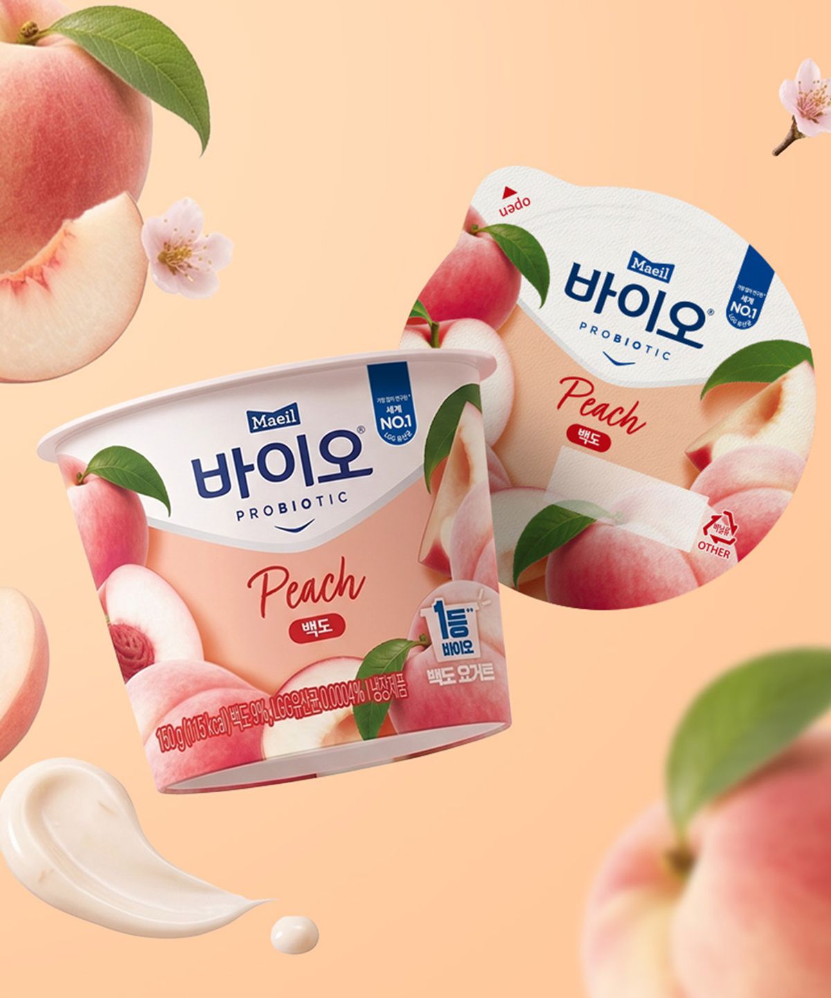 매일바이오(MAEIL BIO) [12입] 매일바이오 요거트 백도 150g