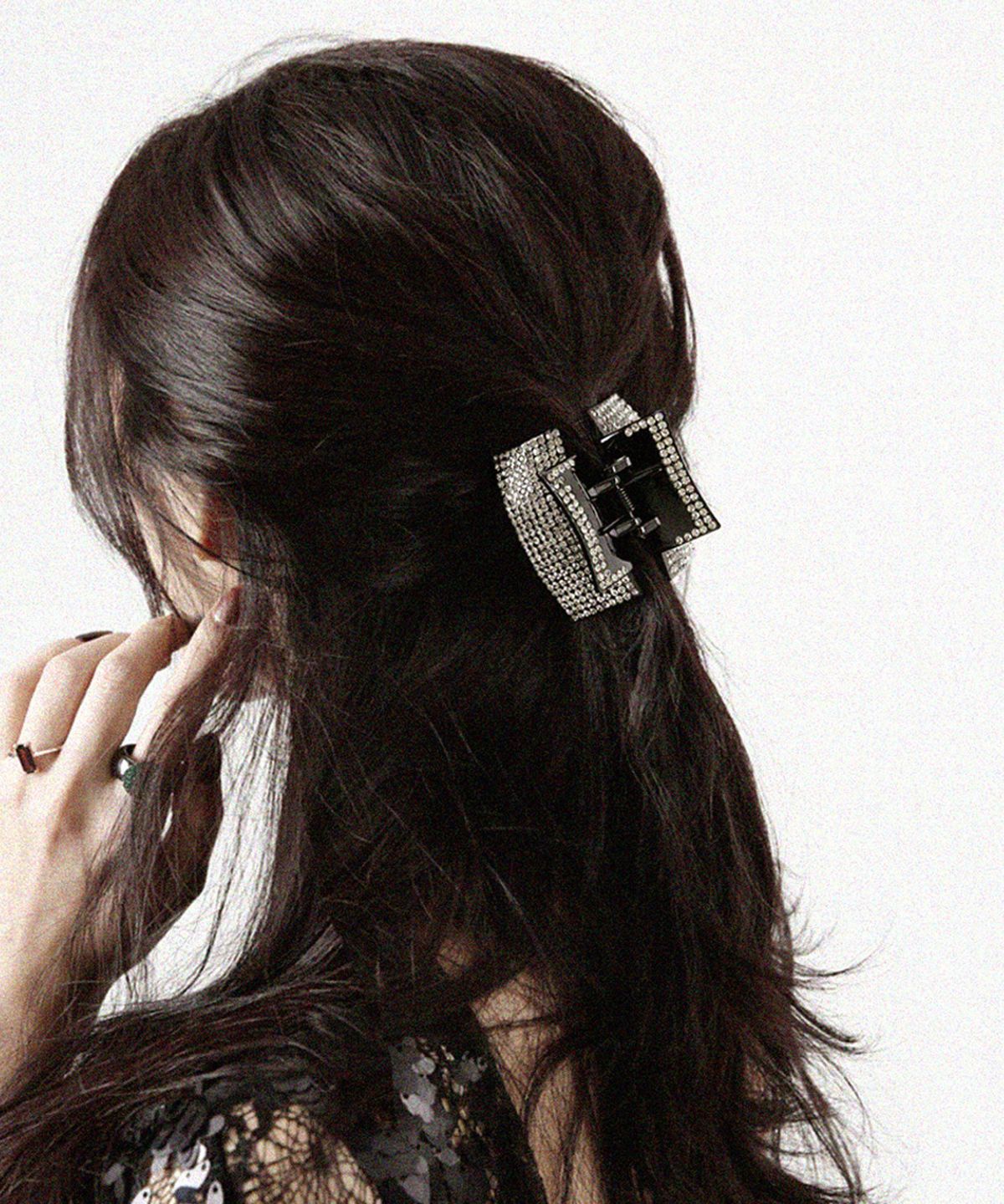 라코하(RACOHA) Colory pop cubic big Hairpin 컬러리팝 큐빅 빅 집게핀