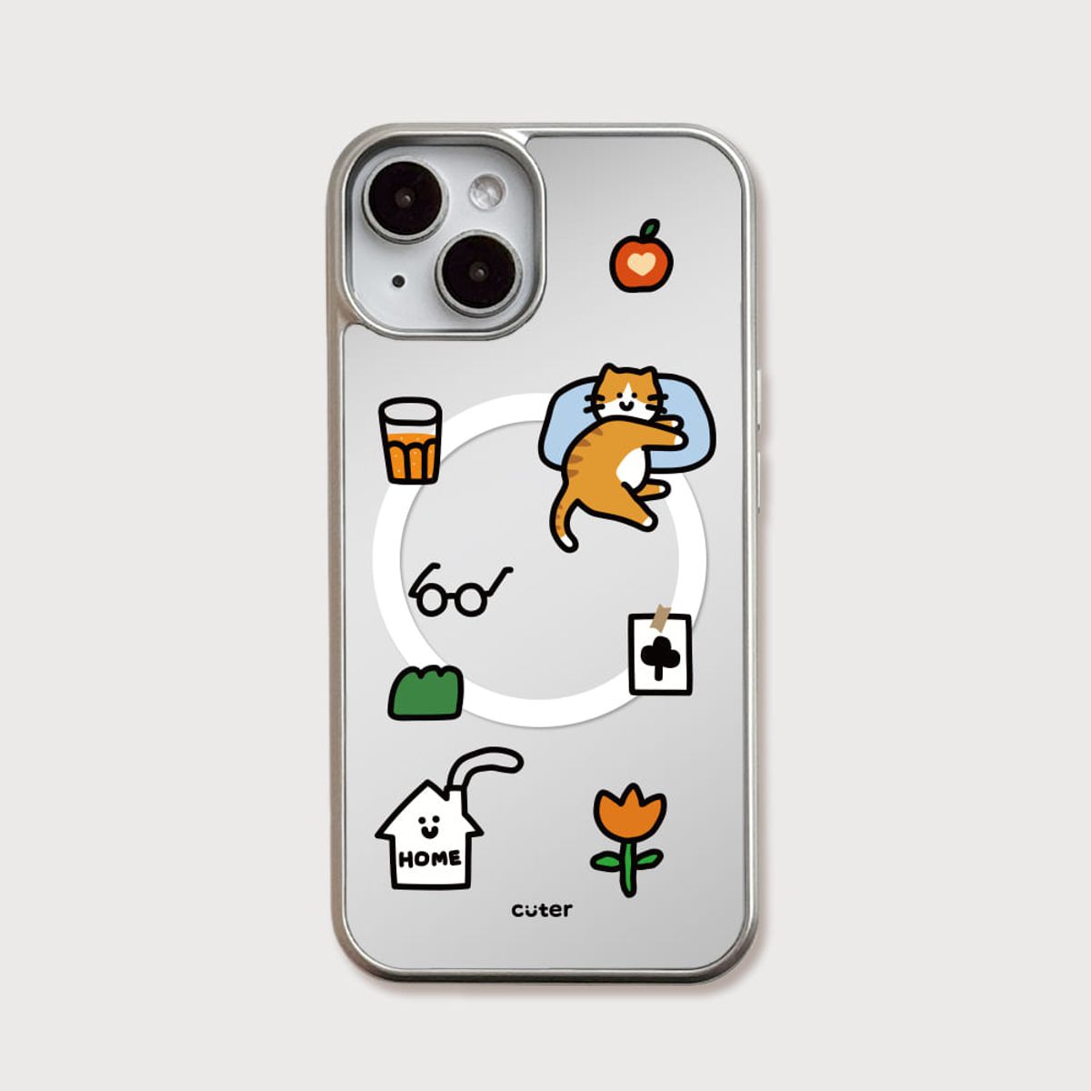 큐터(CUTER) 스위트 홈 (맥세이프 미러 실버)