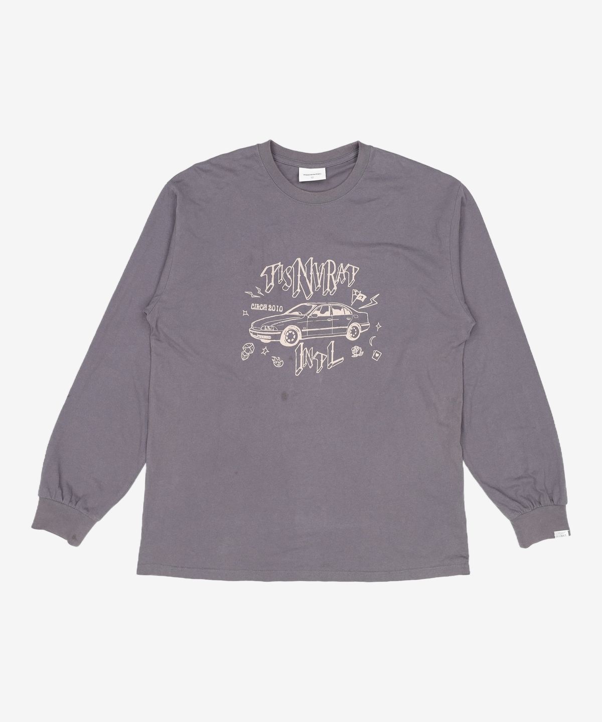 디스이즈네버댓(THISISNEVERTHAT) TISNVRAT Car L/S Tee Grey L