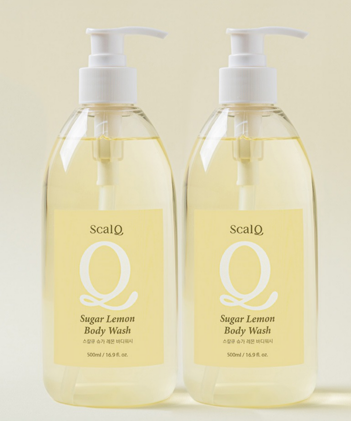 스칼큐(SCALQ) [2pack]등드름 케어 기능성 슈가 레몬 바디워시 500ml 2개