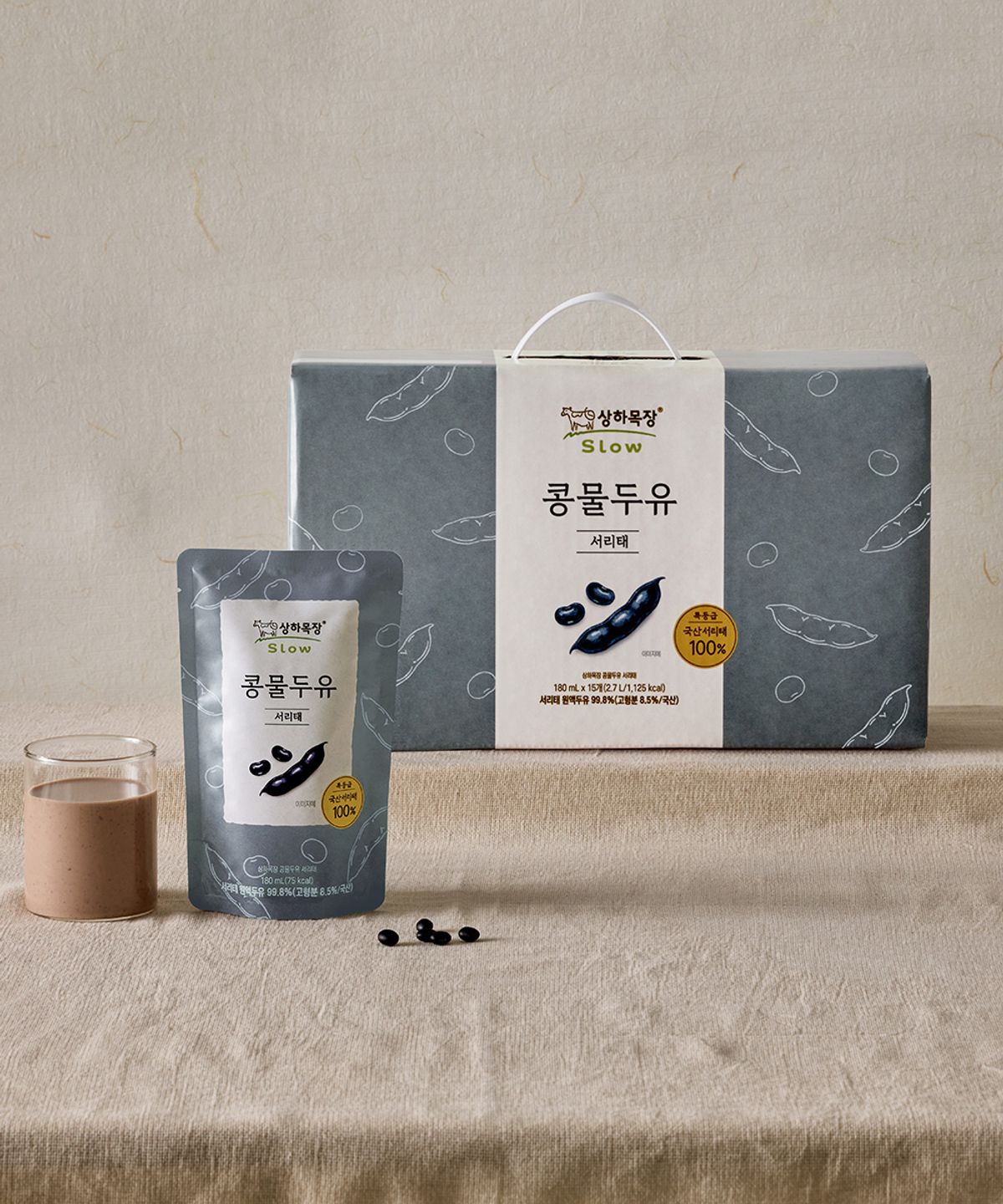 상하목장(SANGHA FARM) [15입] 상하목장 콩물두유 서리태 180mL