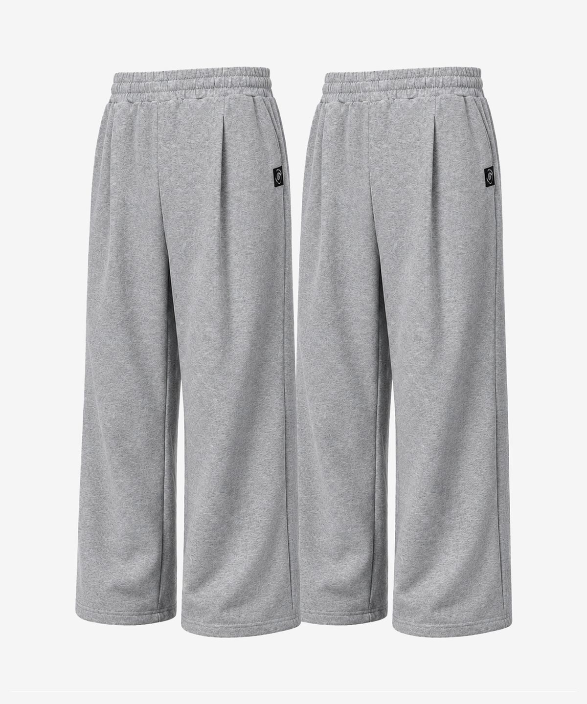 블랙몬스터핏(BLACK MONSTER FIT) [2PACK] 원턱 논기모 와이드 트레이닝 팬츠 (Gray) / BM240509-1