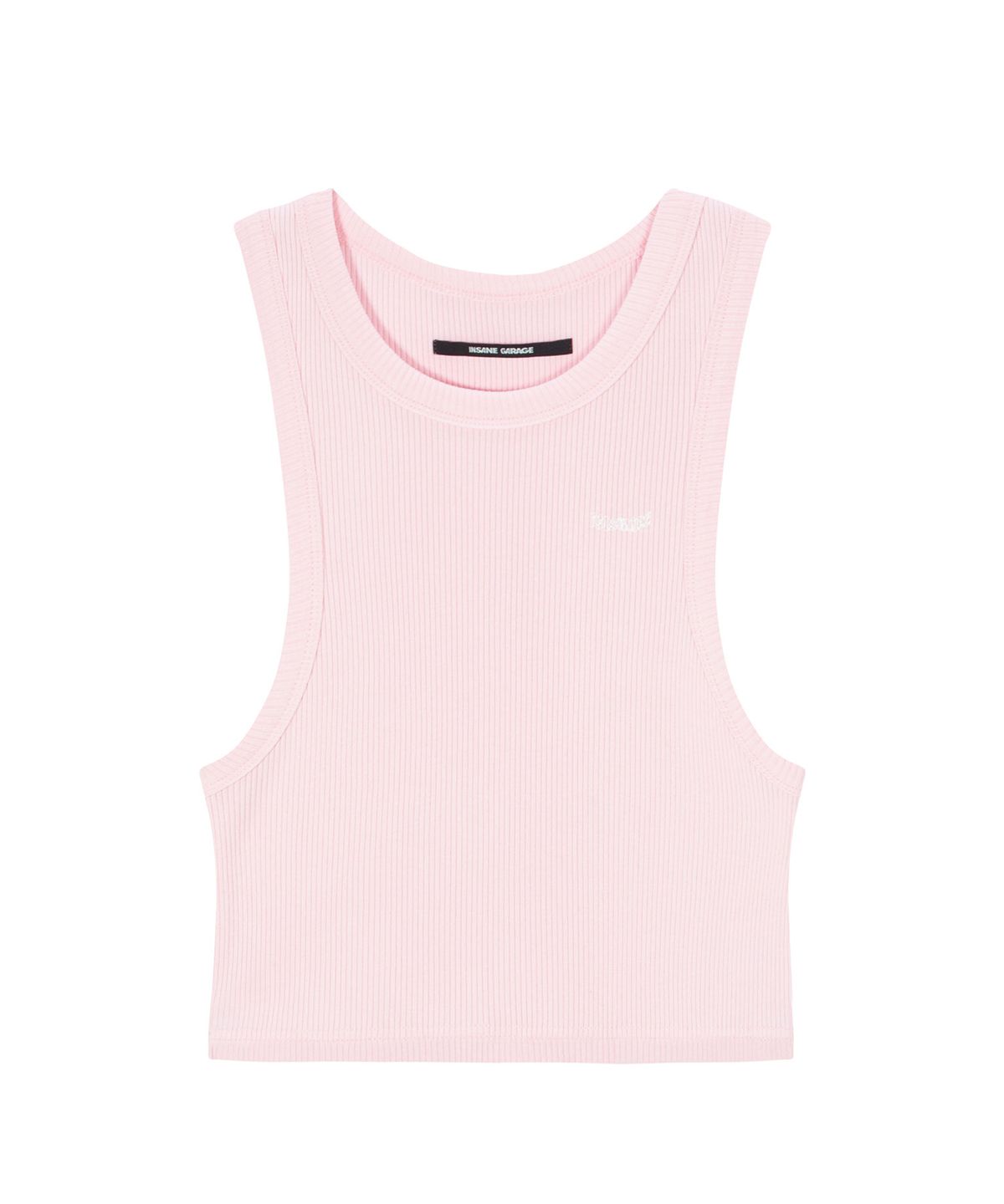 인세인개러지(INSANEGARAGE) INSANE WOMEN GRAPHIC CROP SLEEVELESS_PINK