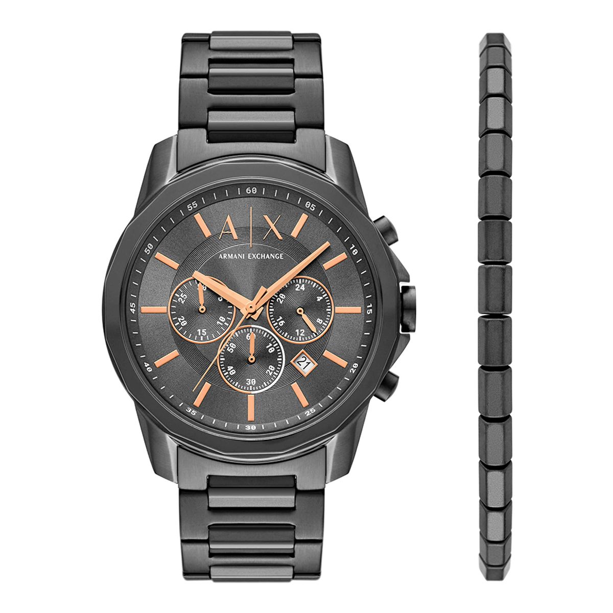 아르마니 익스체인지 시계(ARMANI EXCHANGE WATCH) AX7170SET (Banks) 뱅크스 크로노그래프 팔찌 세트 남성 메탈시계
