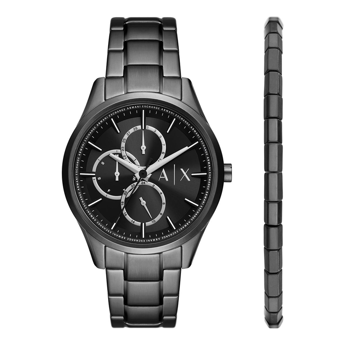 아르마니 익스체인지 시계(ARMANI EXCHANGE WATCH) AX7154SET (Dante) 단테 크로노그래프 팔찌 세트 남성 메탈시계